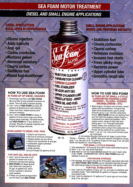 Tune Up SeaFoam Motor Treatment